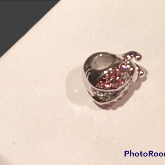 925 Ladybug Charm with red stones - Picture 2 of 3
